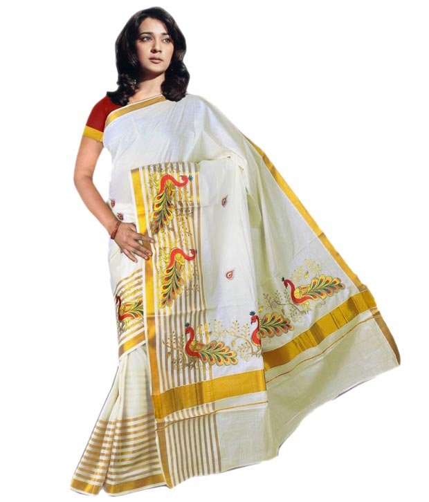 Kerala Kasavu Saree