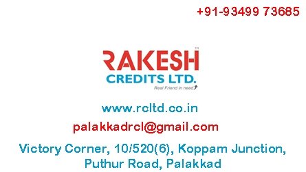 Rakesh Credits Ltd, Koppam Junction Palakakd