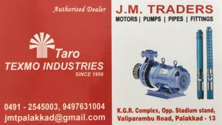 J.M. Traders - One and Only Authorised Dealer of Texmo Industries Taro Pumps at Palakkad Town