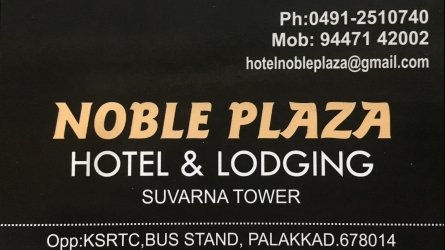 Noble Plaza - Best Hotel and Lodge in Palakkad Town Near KSRTC Bus Stand