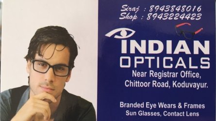 Indian Opticals - Best Optical Shop in Koduvayur Palakkad - Free Eye Checkup in Every Morning 10am to 2pm