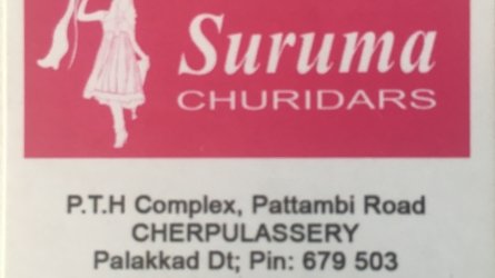 Suruma Churidars - Exclusive Churidar Showroom in Cherpulassery Palakkad