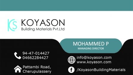 Koyason Building Materials Pvt. Ltd - Best Building Material Suppliers in Cherpulassery Palakkad Kerala