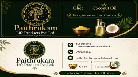 Paithrukam Life Products Pvt. Ltd. - Best Ghee and Coconut Oil Manufactures and Distributors at Chunnambuthara Palakkad Kerala India